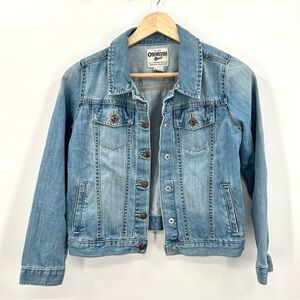OSH KOSH B'GOSH Kid's Blue Denim Jean Jacket Size 10-12